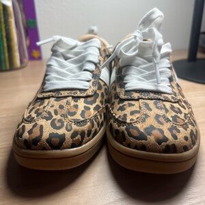 Leopard Print Kids Sneakers new w/o tags